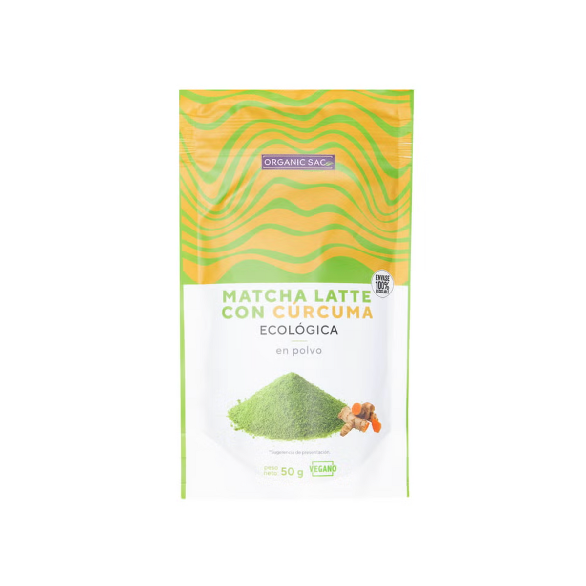Matcha Latte con Cúrcuma - Organic Sac