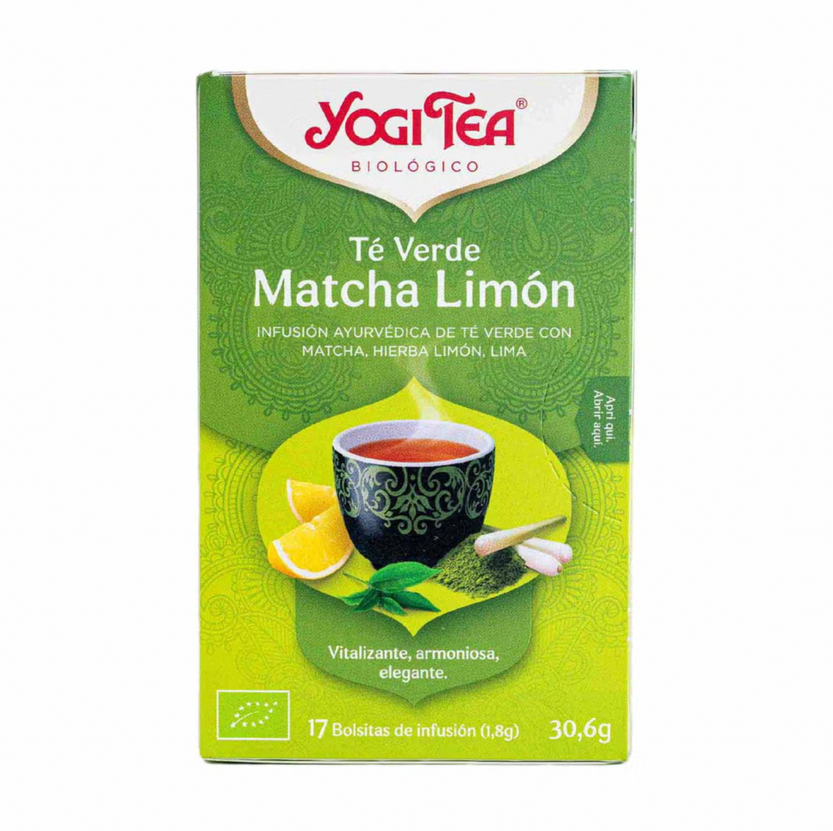Infusión Té Verde Matcha Limón - Yogi Tea